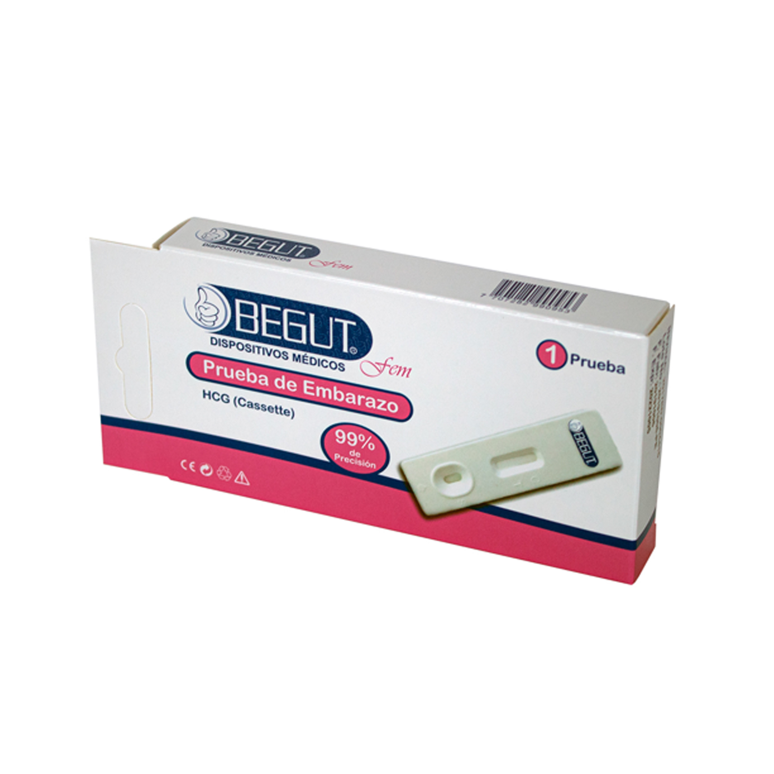 Prueba de embarazo HCG cassette